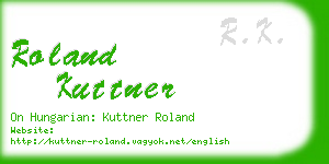 roland kuttner business card